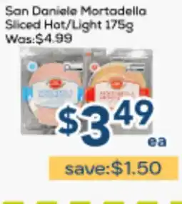 Oceans Fresh Food Market San Daniele Mortadella Sliced Hot/Light offer
