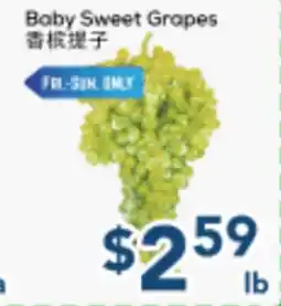 Oceans Fresh Food Market Baby Sweet Grapes offer