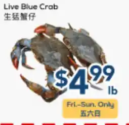Oceans Fresh Food Market Live Blue Crab offer