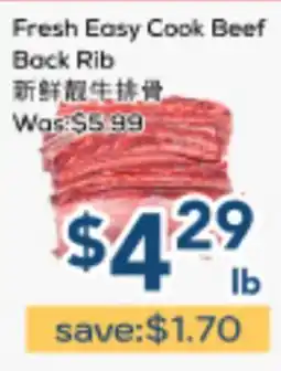 Oceans Fresh Food Market Fresh Easy Cook Beef Back Rib offer