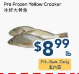 Oceans Fresh Food Market Pre Frozen Yellow Croaker offer