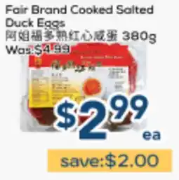 Oceans Fresh Food Market Fair Brand Cooked Salted Duck Eggs offer