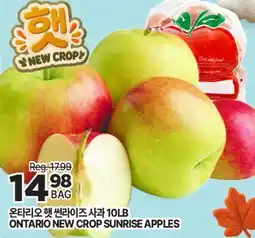 H-Mart ONTARIO NEW CROP SUNRISE APPLES offer
