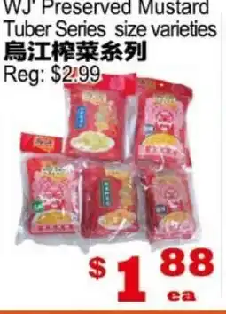 Yuan Ming Supermarket WJ Preserved Mustard Tuber Series offer