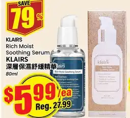Terra Foodmart KLAIRS Rich Moist Soothing Serum offer