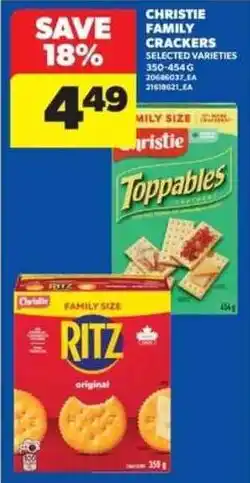 Real Canadian Superstore Christie family crackers selected varieties offer