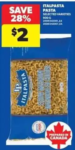 Real Canadian Superstore Italpasta pasta selected varieties offer