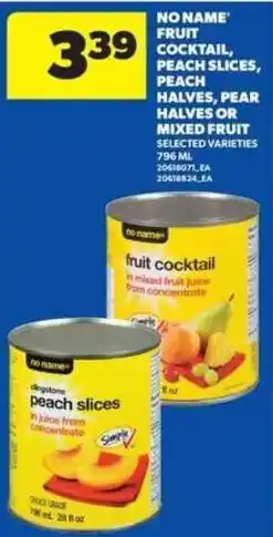 Real Canadian Superstore No Name fruit cocktail peach slices peach halves pear halves or mixed fruit offer
