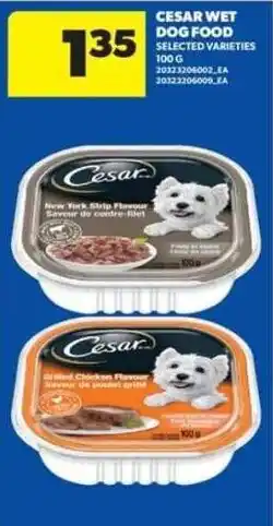 Real Canadian Superstore Cesar wet dog food selected varieties offer