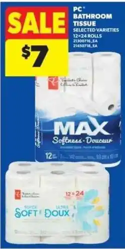 Real Canadian Superstore PC bathroom tissue offer