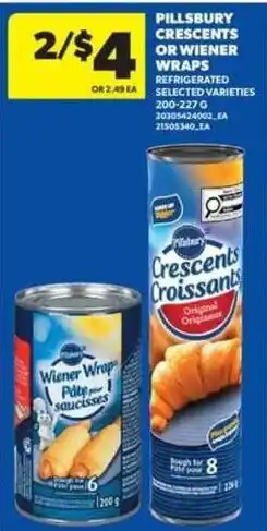 Real Canadian Superstore Pillsbury crescents or wiener wraps offer