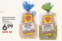 Longo's Schär Artisan Baker Gluten-Free Bread offer