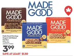 Longo's Made Good Mornings Organic Soft Baked Oat Bars offer