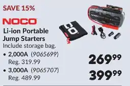 Princess Auto Noco Li-ion Portable Jump Starters offer