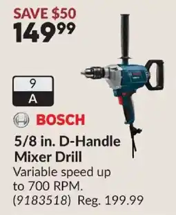Princess Auto Bosch 5/8 in. D-Handle Mixer Drill offer