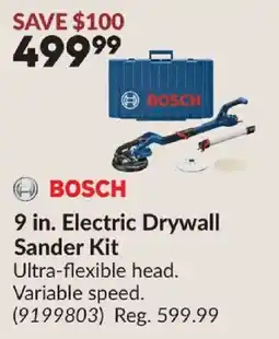 Princess Auto Bosch 9 in. Electric Drywall Sander Kit offer