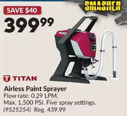 Princess Auto Titan airless paint sprayer offer