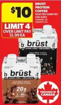 Real Canadian Superstore brüst protein coffee offer