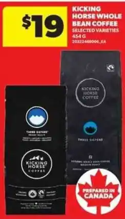 Real Canadian Superstore Kicking Horse Whole Bean Coffee offer