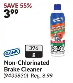 Princess Auto Gunk non-chlorinated brake cleaner offer
