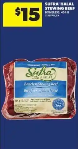 Real Canadian Superstore Sufra halal boneless stewing beef offer
