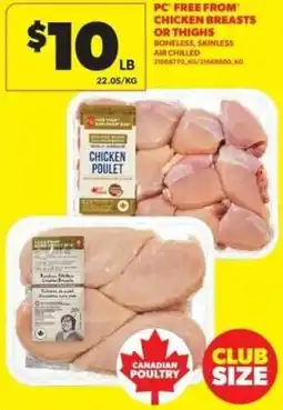 Real Canadian Superstore PC chicken breasts or thighs offer