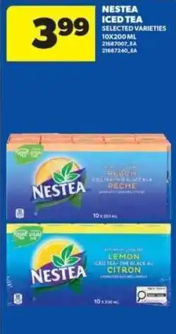 Real Canadian Superstore Nestea iced tea selected varieties offer