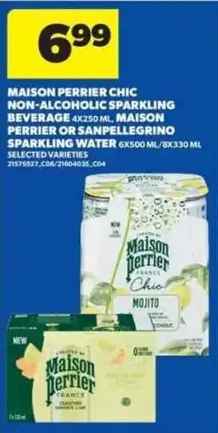 Real Canadian Superstore Maison Perrier chic non-alcoholic sparkling beverage offer