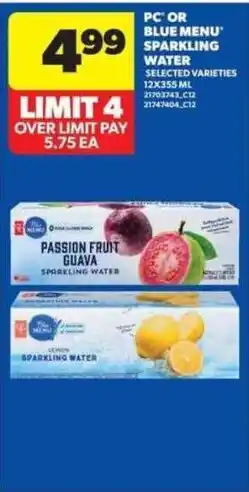 Real Canadian Superstore PC sparkling water offer