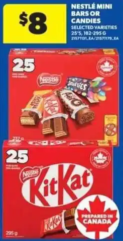 Real Canadian Superstore Nestle mini bars or candies offer