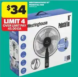 Real Canadian Superstore Westinghouse 16" Pedestal Fan offer