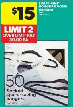 Real Canadian Superstore Life at Home non-slip flocked hangers offer