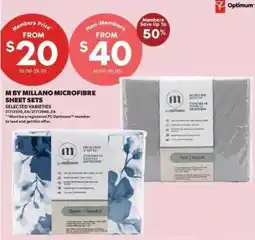 Real Canadian Superstore M by millano microfibre sheet sets offer