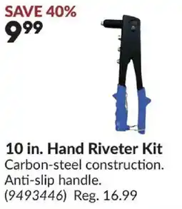Princess Auto Hand Riveter Kit offer