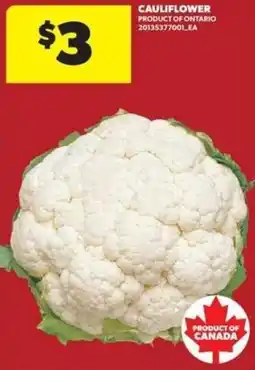 Real Canadian Superstore Cauliflower offer