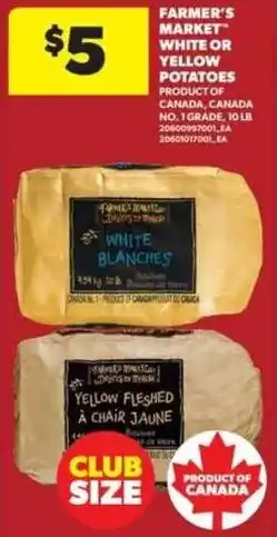Real Canadian Superstore Farmer's Market white or yellow potatoes offer