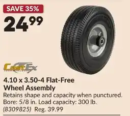 Princess Auto CastEx 4.10 x 3.50-4 Flat-Free Wheel Assembly offer