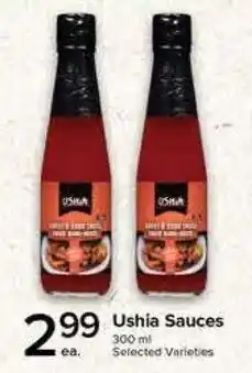 Metro Ushia Sauces offer