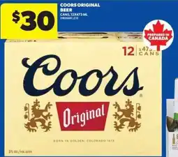 Real Canadian Superstore Coors original beer offer