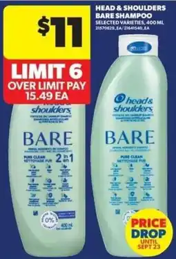 Real Canadian Superstore Head & Shoulders Bare Shampoo offer