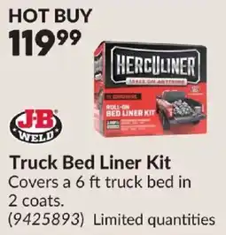 Princess Auto Jb weld truck bed liner kit offer