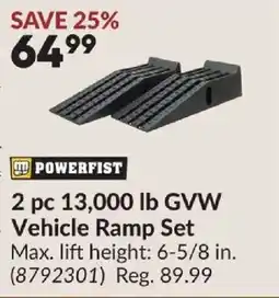 Princess Auto Powerfist 2 pc 13,000 lb GVW Vehicle Ramp Set offer