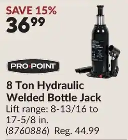 Princess Auto Pro Point 8 Ton Hydraulic Welded Bottle Jack offer