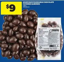 Real Canadian Superstore Johnvince Foods milk chocolate covered almonds offer