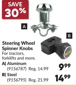 Princess Auto Steering Wheel Spinner Knobs offer