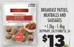 Real Canadian Superstore Harvest Fresh breakfast patties meatballs and sausages offer