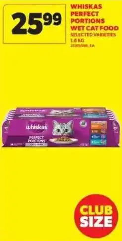 Real Canadian Superstore Whiskas perfect portions wet cat food offer