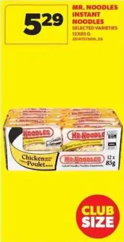 Real Canadian Superstore Mr. Noodles instant noodles offer