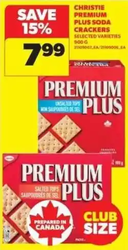 Real Canadian Superstore Christie premium plus soda crackers offer