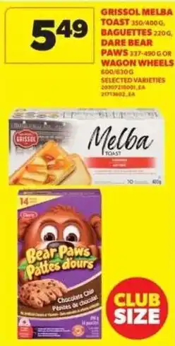 Real Canadian Superstore Grissol Melba Toast offer